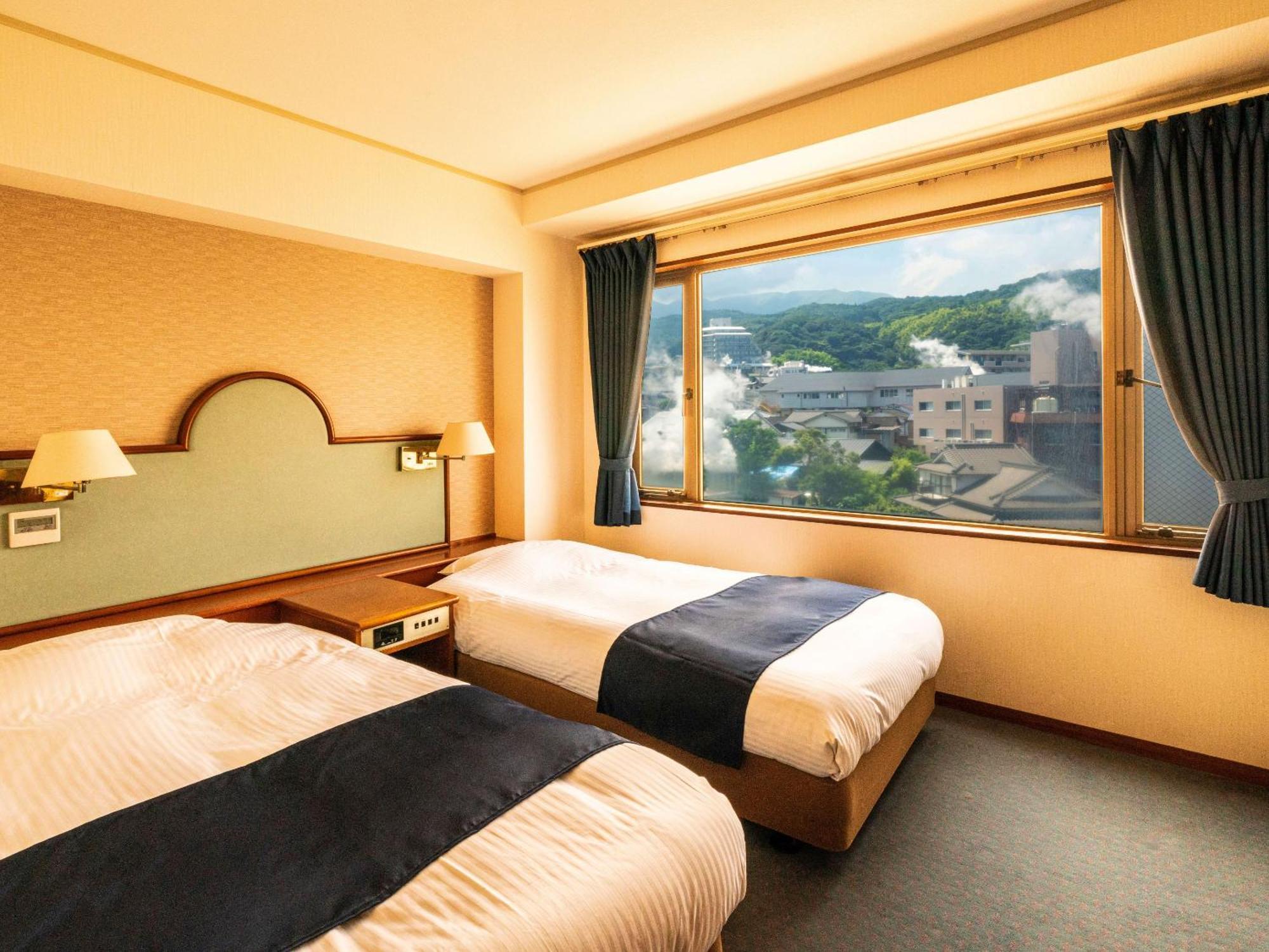 Ooedo Onsen Monogatari Premium Hotel Fugetsu Beppu Szoba fotó